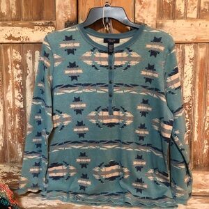 Chaps Ralph Lauren turquoise Long Sleeve Shirt